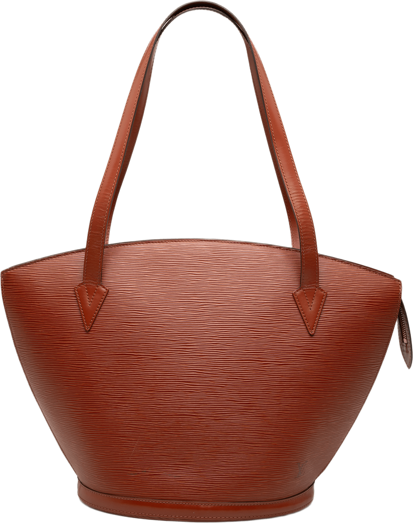 Louis Vuitton Epi Saint Jacques Gm Long Strap, från Luxclusif, i färgen brown.