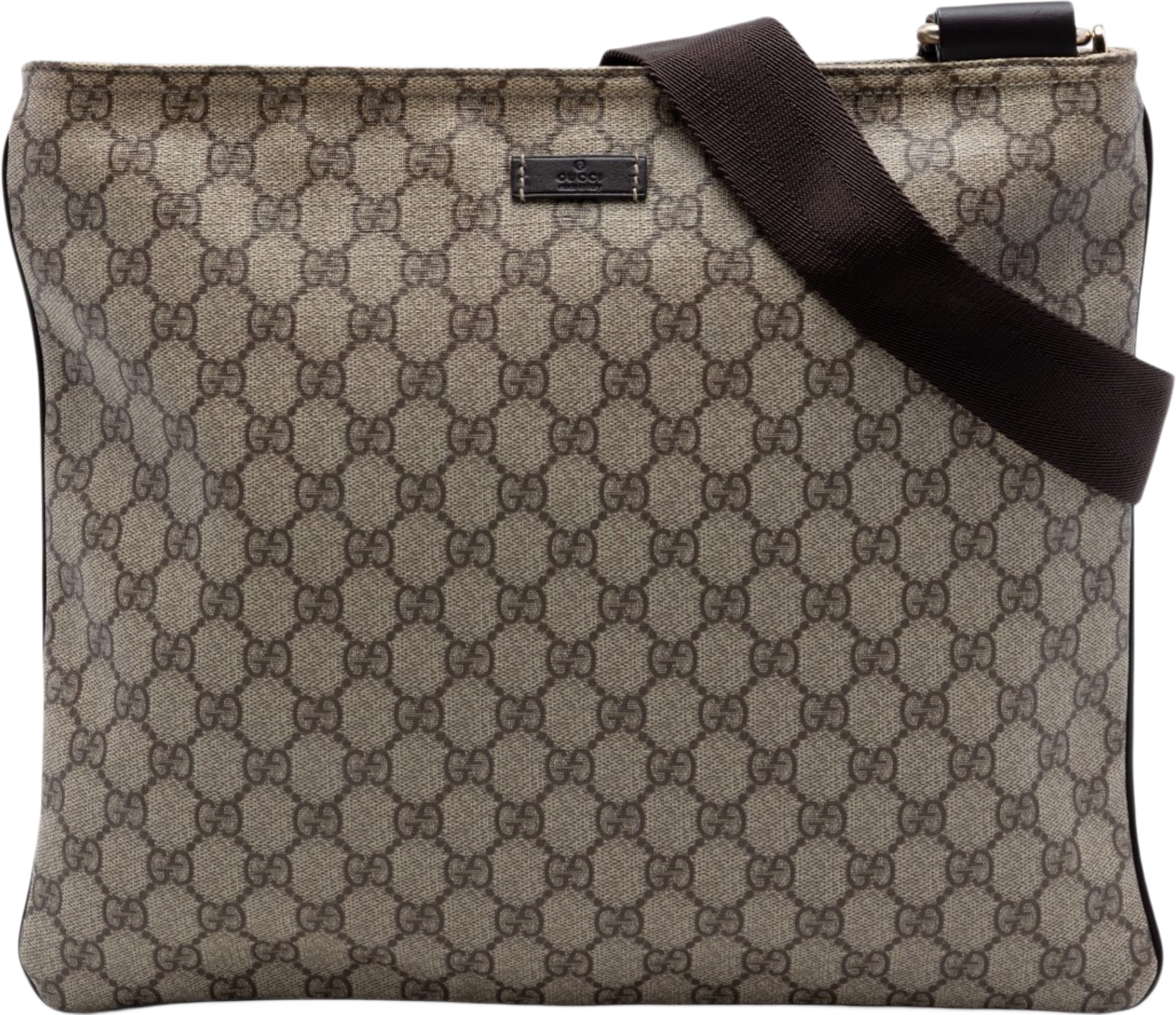 Gucci Gg Supreme Crossbody, från Luxclusif, i färgen beige.