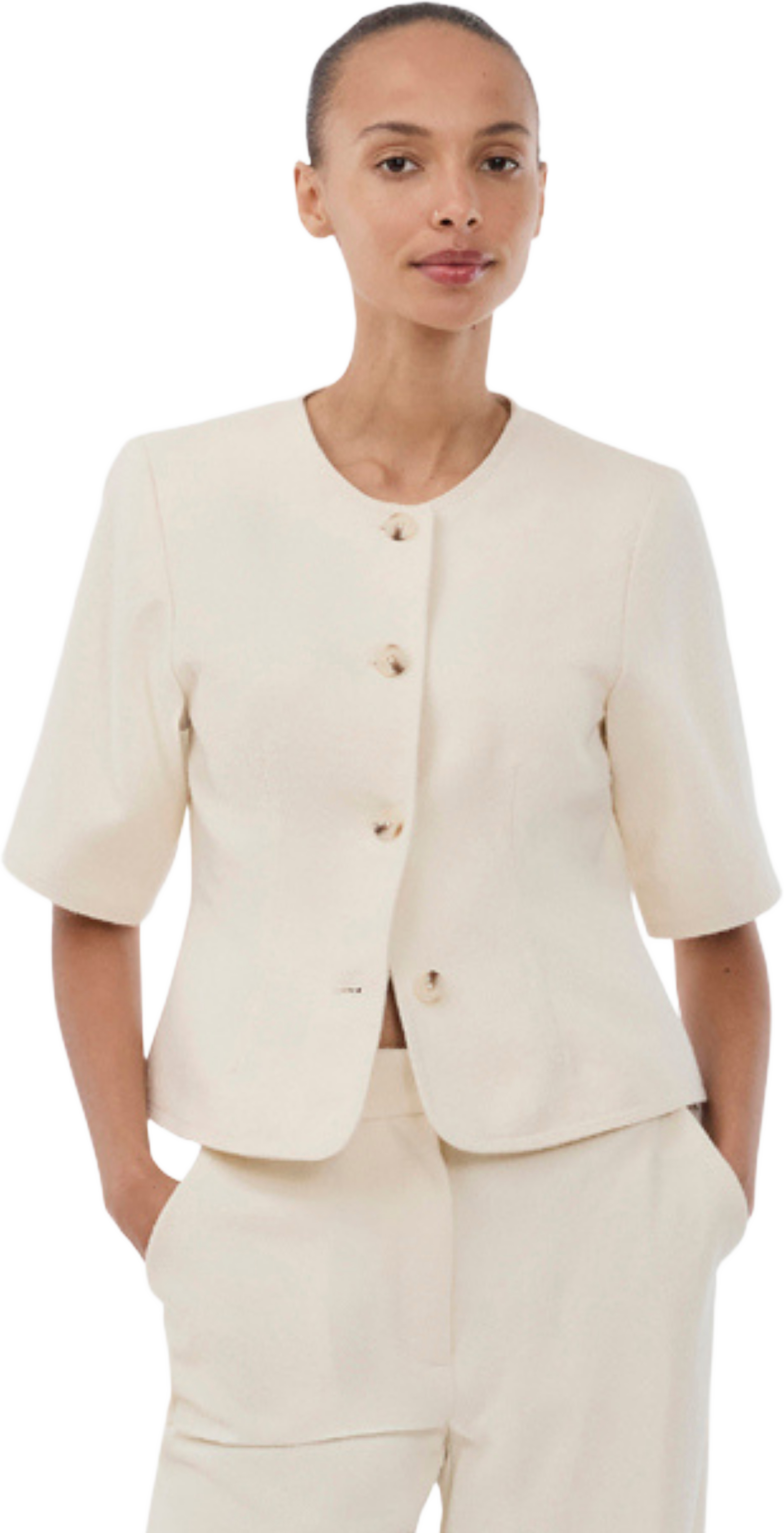 Vesmd Blazer, från Modström, i färgen vanilla cream.