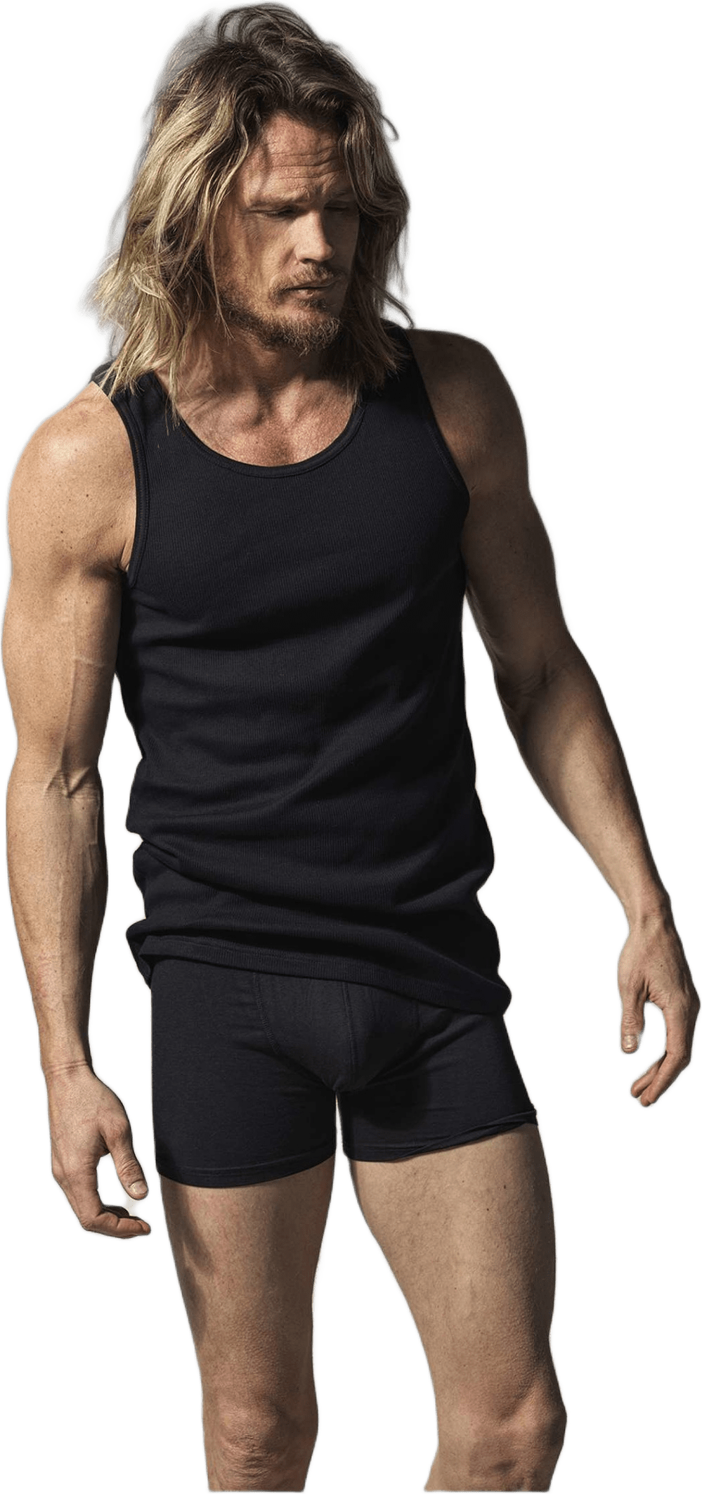 Ekologisk Bomull, Rib Tank, 2-pack, Svart
