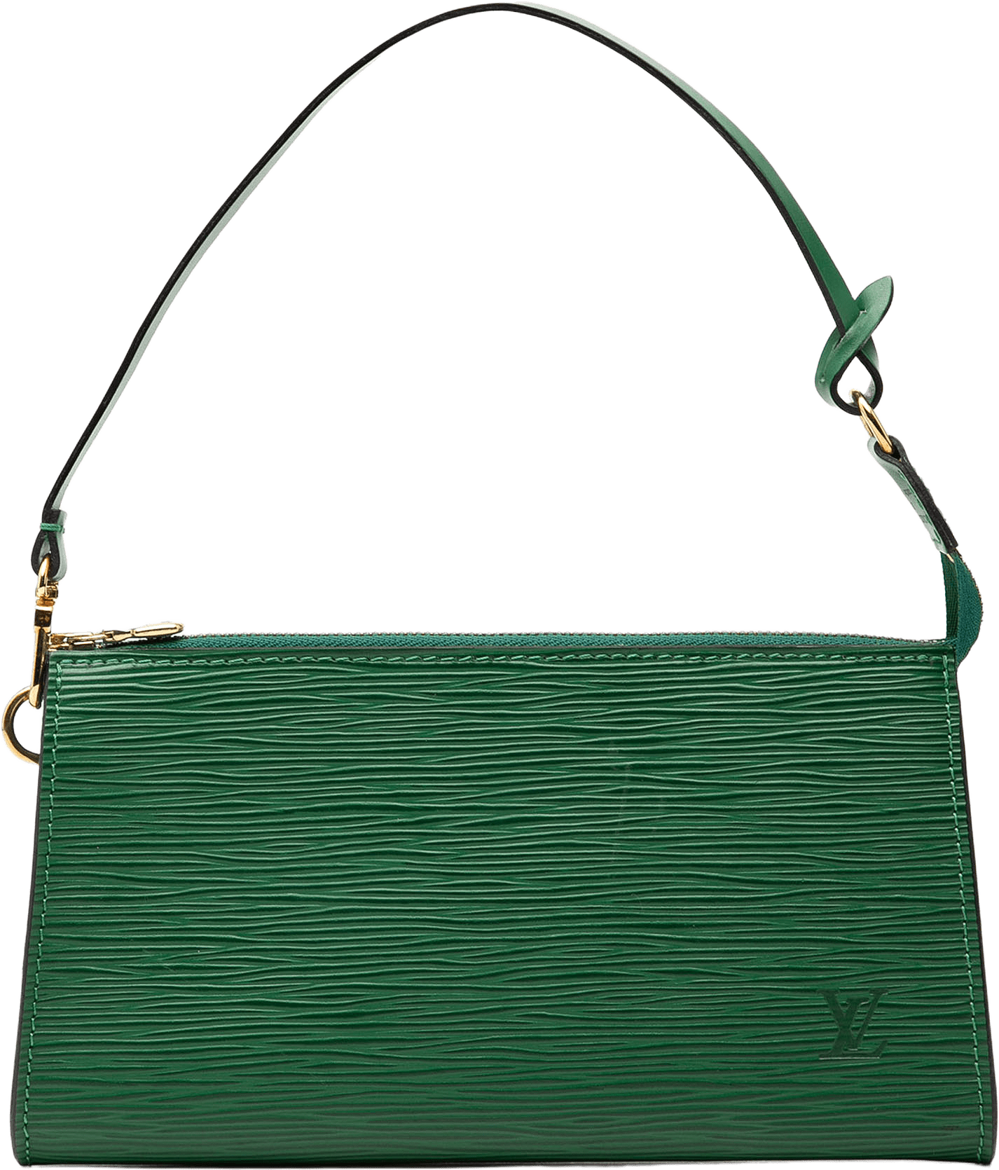 Louis Vuitton Epi Pochette Accessoires, från Luxclusif, i färgen green.