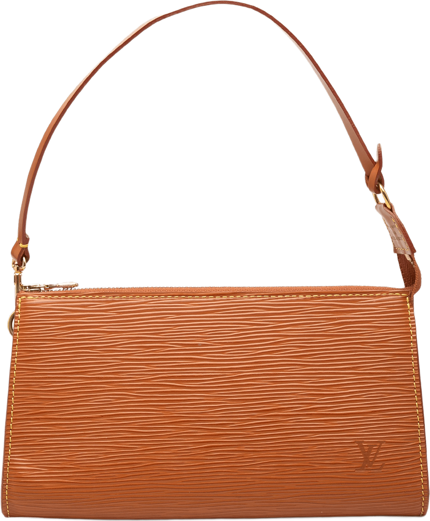Louis Vuitton Epi Pochette Accessoires, från Luxclusif, i färgen brun.