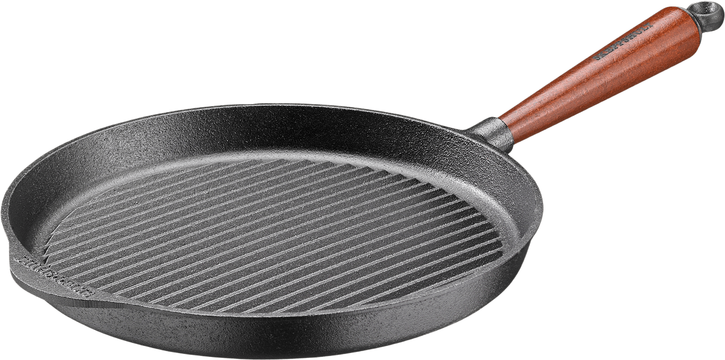 Grillpanna 28cm Traditional, från Skeppshult, i färgen svart.