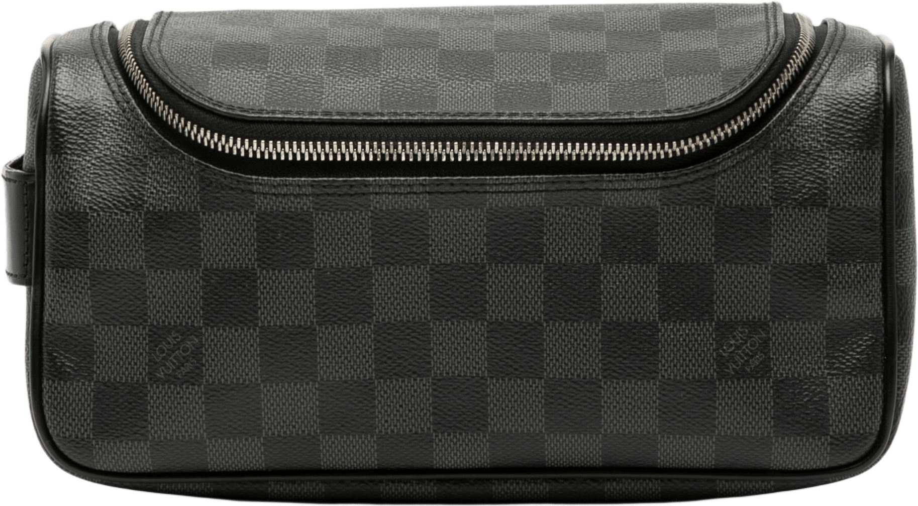 Louis Vuitton Damier Graphite Toiletry Pouch, från Luxclusif, i färgen black.