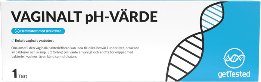 Vaginalt Ph Test, från getTested.