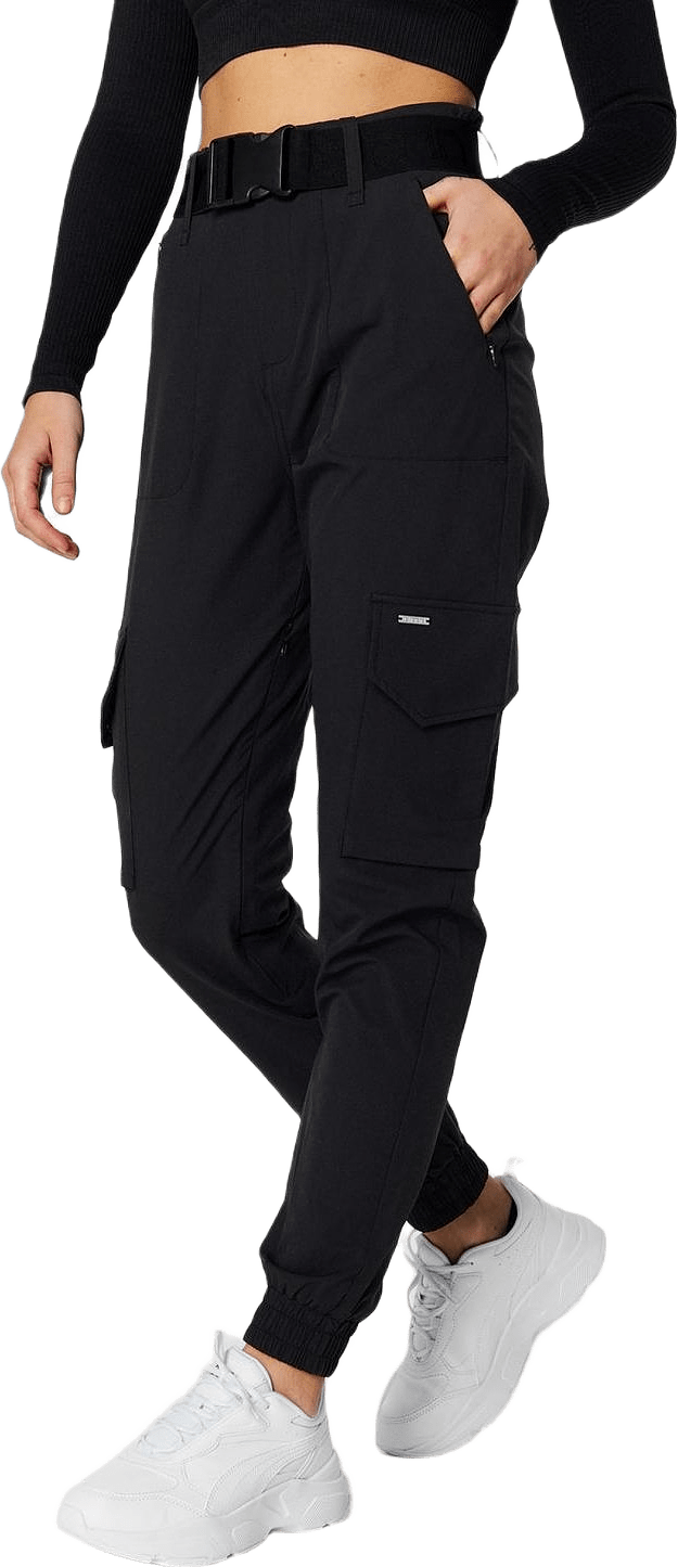 Black Cargo Pants, från aim'n, i färgen black.