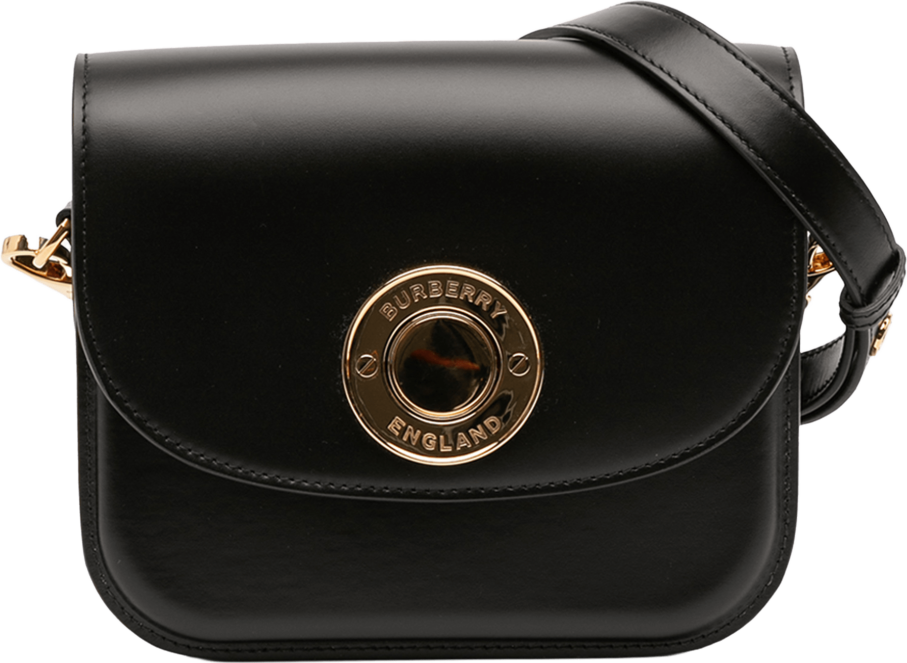 Burberry Small Leather Elizabeth Crossbody, från Luxclusif, i färgen black.