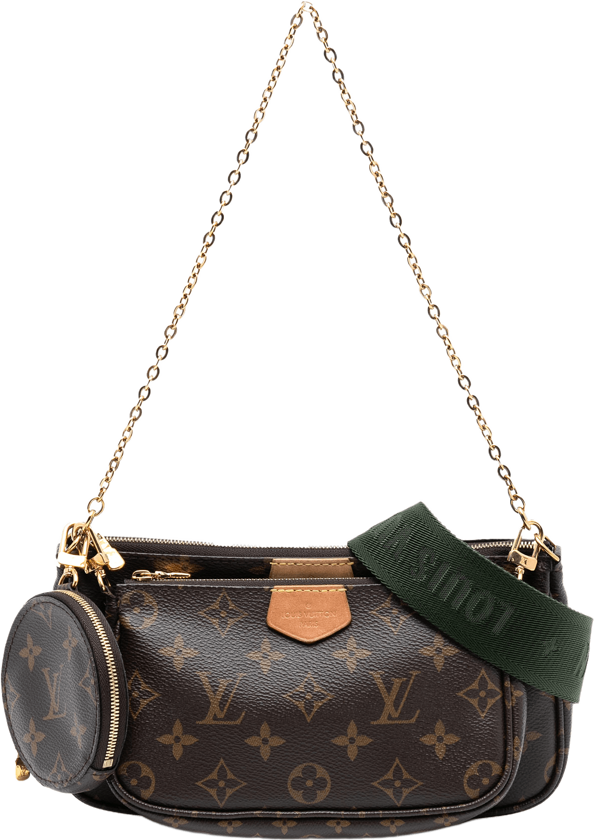Louis Vuitton Monogram Multi Pochette Accessoires, från Luxclusif, i färgen brown.