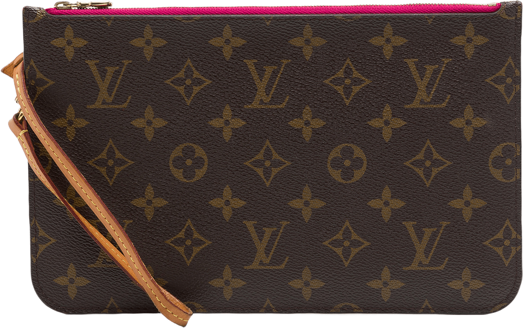 Louis Vuitton Monogram Neverfull Mm Pouch, från Luxclusif, i färgen brun.