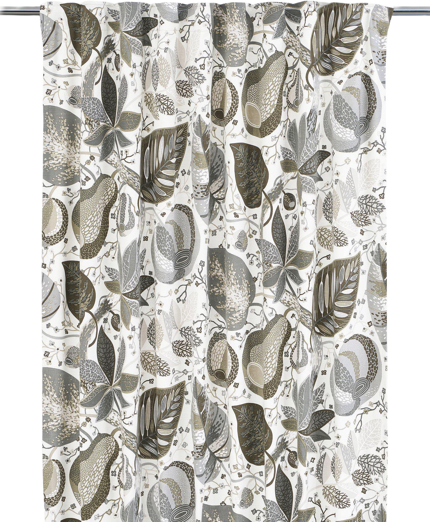 Adam & Eva Gardin 2p, från Svanefors, i färgen mossgrön.