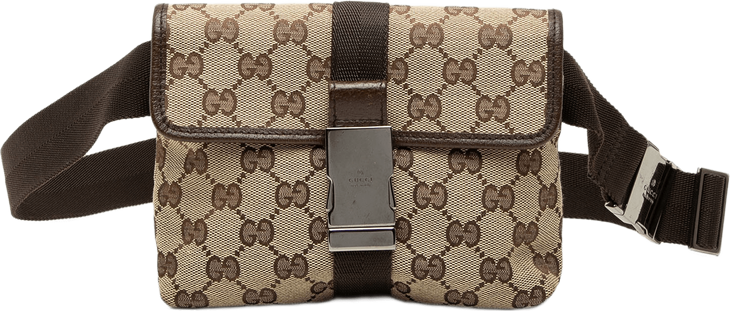 Gucci Gg Canvas Belt Bag, från Luxclusif, i färgen beige.