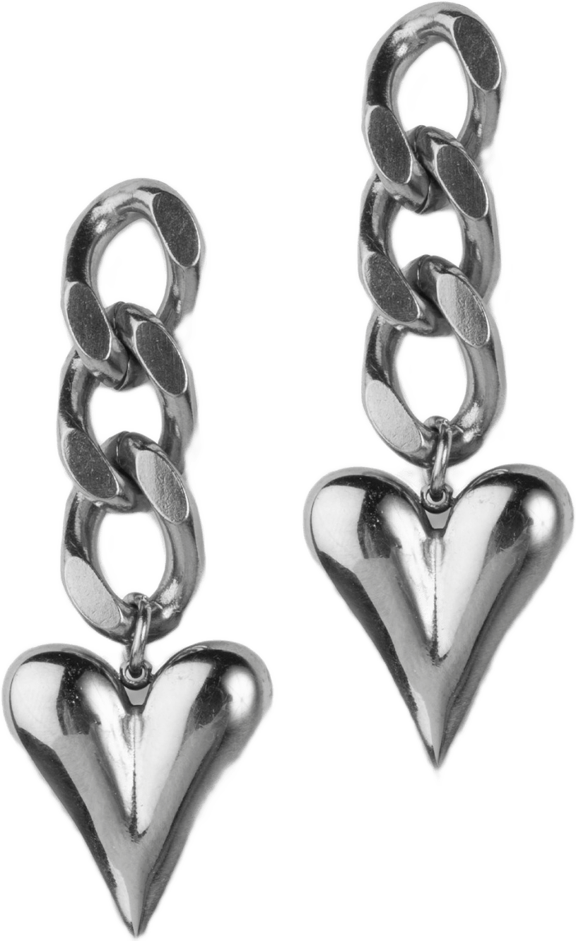 Punk Love Örhänge, från pfgSTOCKHOLM, i färgen silver.