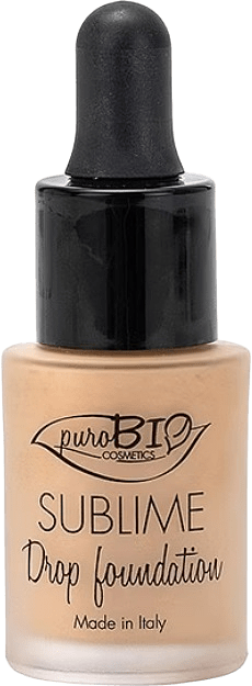 Sublime Drop Foundation Fluid, från PuroBio, i färgen 02.