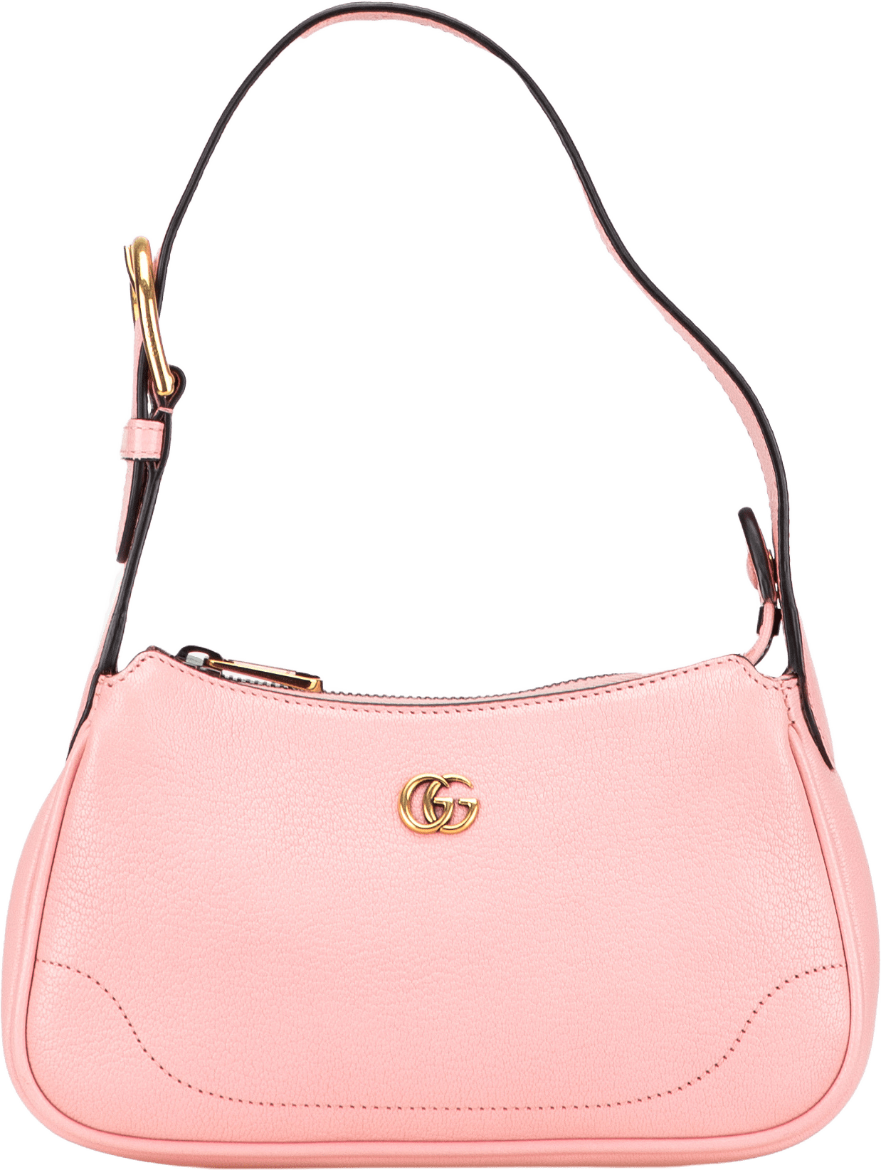 Gucci Mini Goatskin Aphrodite Shoulder Bag, från Luxclusif, i färgen pink.