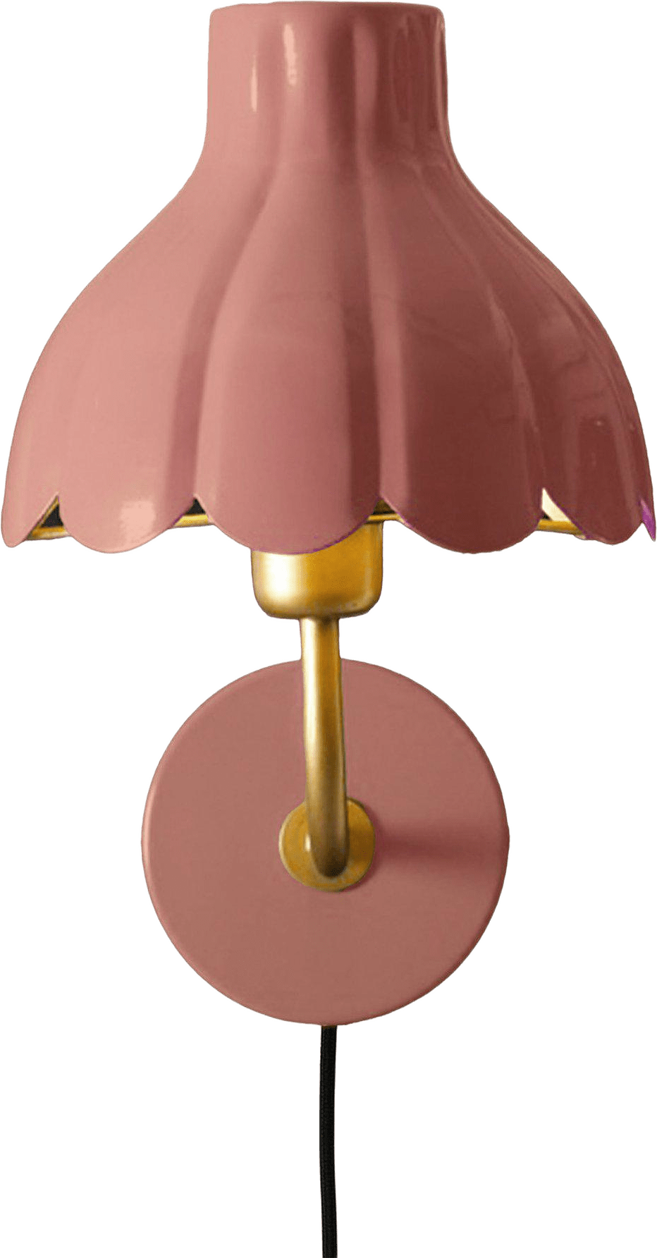 Wells Vägglampa, från PR Home, i färgen mellanrosa.
