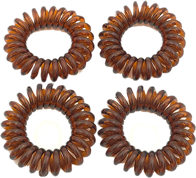 Hårsnodd Telefonsladd 4p, från Complement, i färgen brown.