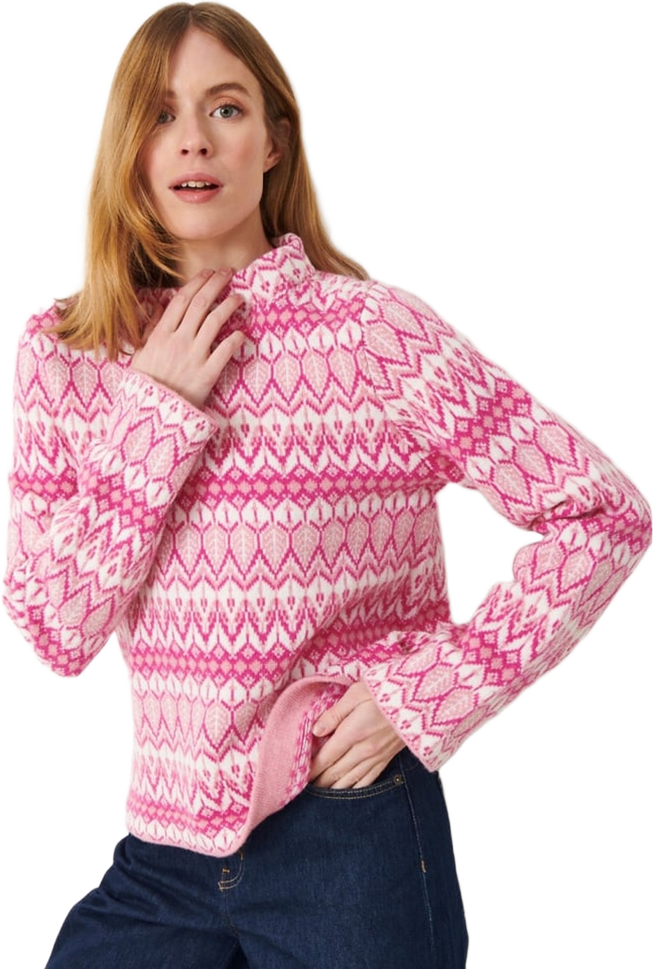 Rosalinda Jumper, från Jumperfabriken, i färgen pink.