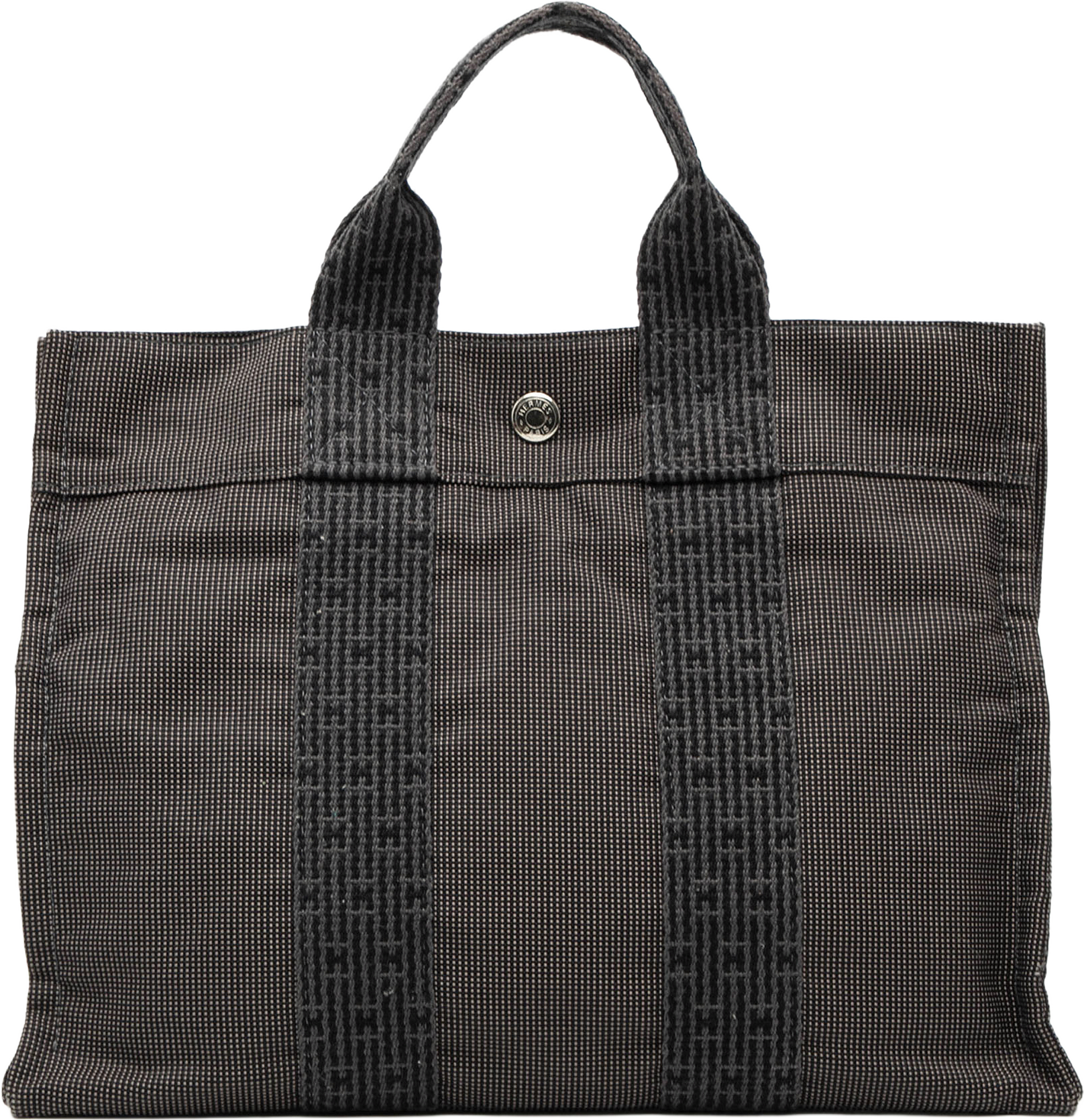 Hermès Canvas Herline Pm, från Luxclusif, i färgen dark gray.