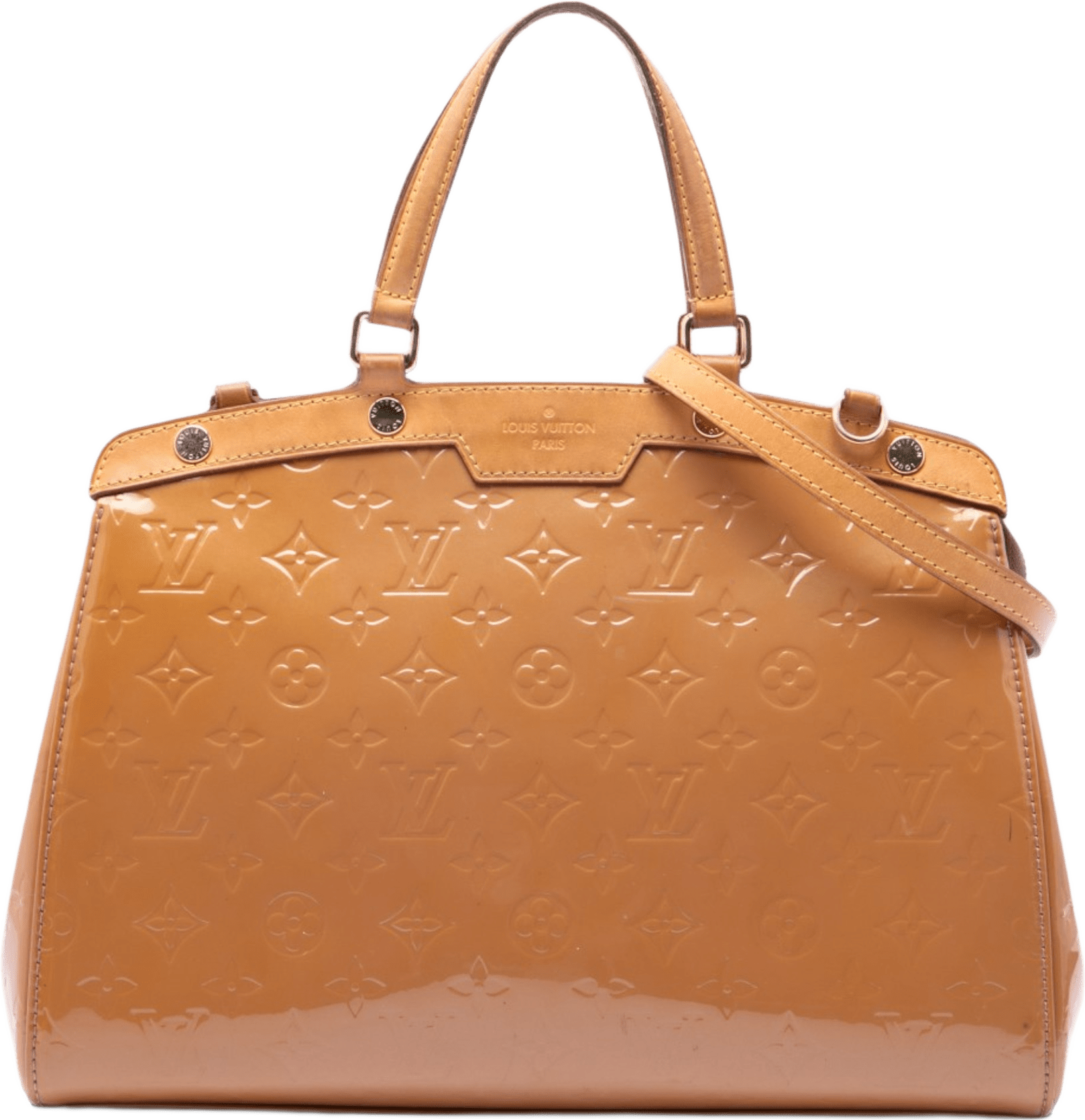 Louis Vuitton Monogram Vernis Brea Mm, från Luxclusif, i färgen brown.
