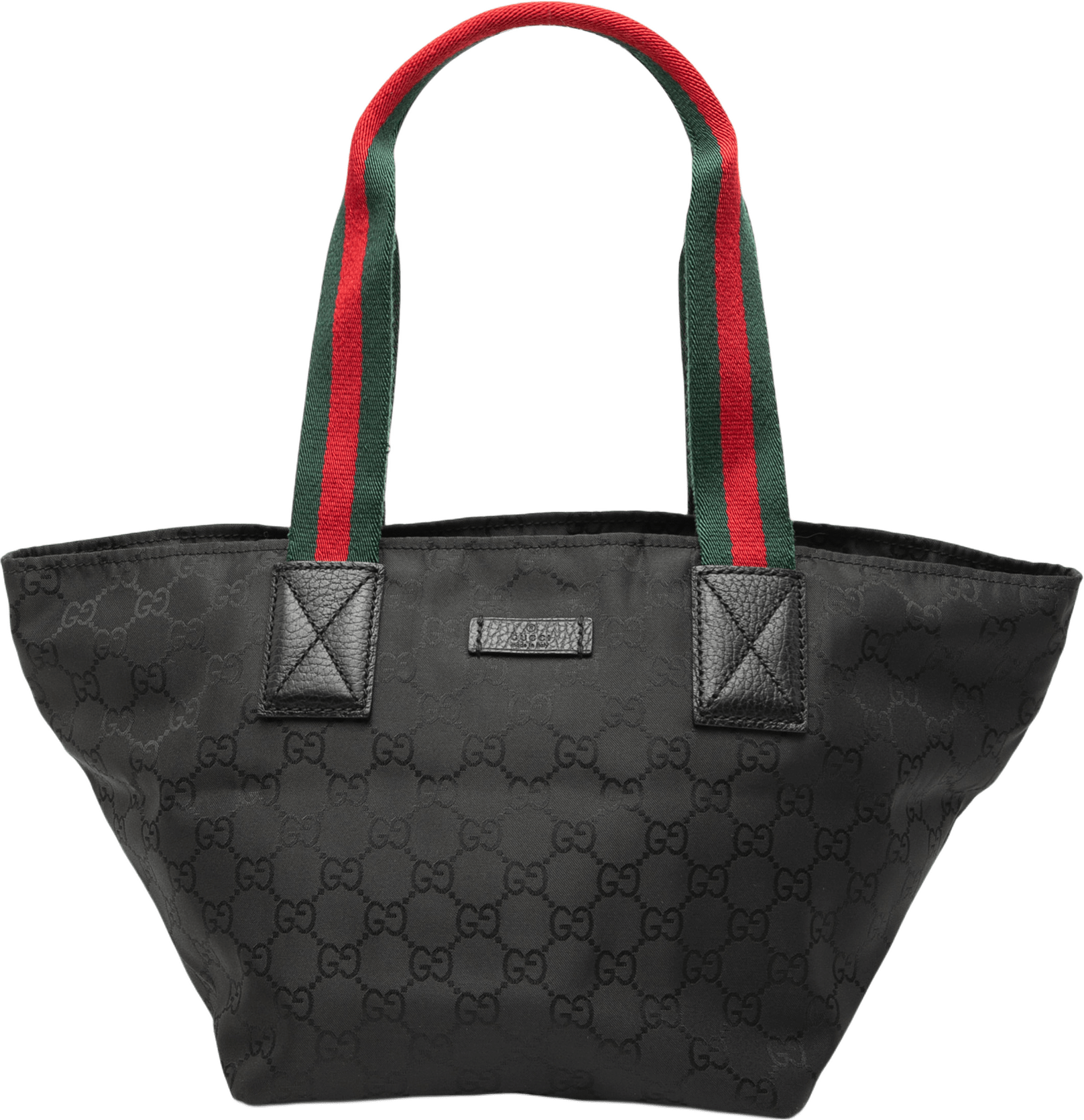 Gucci Gg Nylon Web Tote, från Luxclusif, i färgen black.