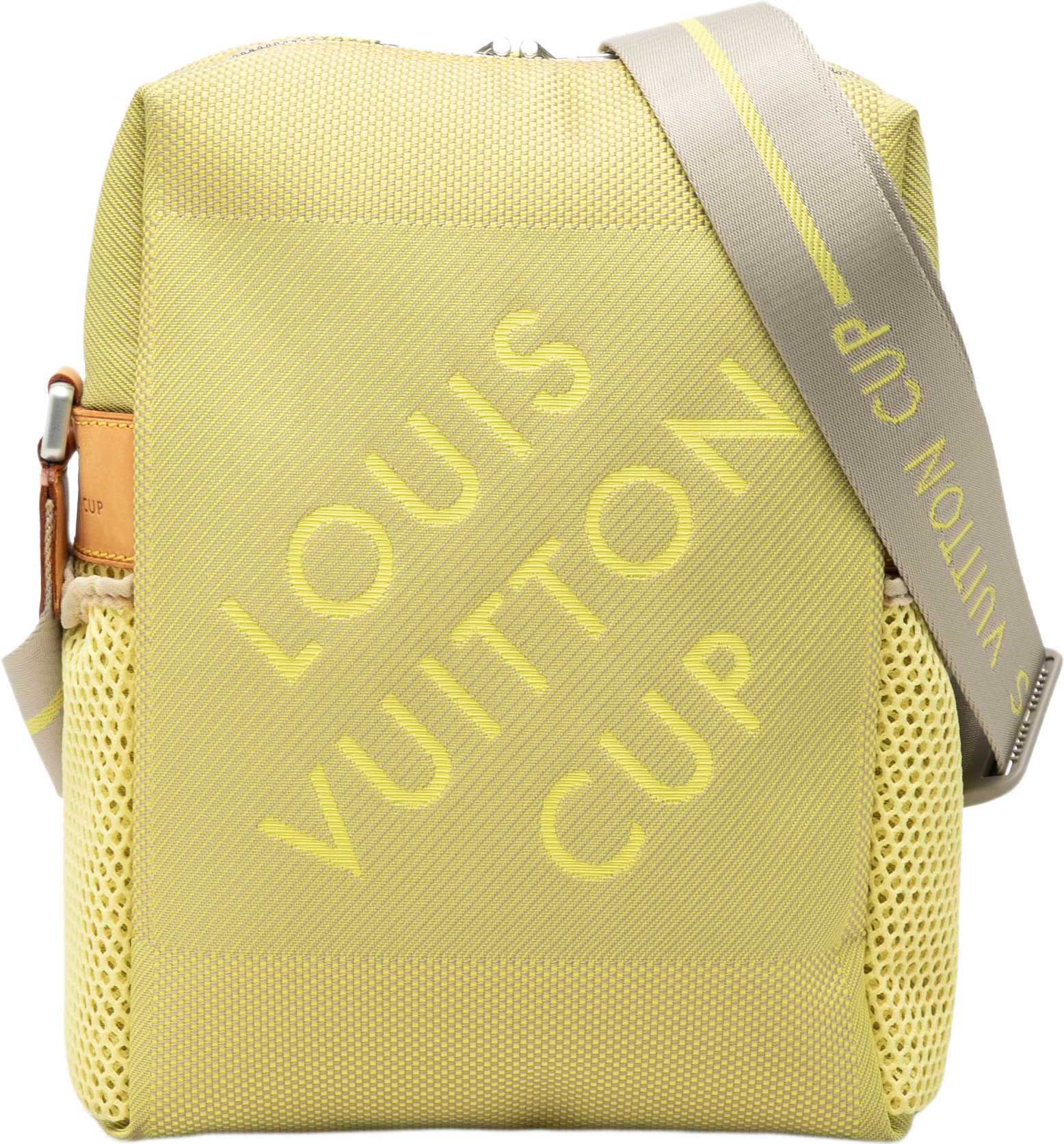 Louis Vuitton Damier Geant Lv Cup Weatherly, från Luxclusif, i färgen lime.