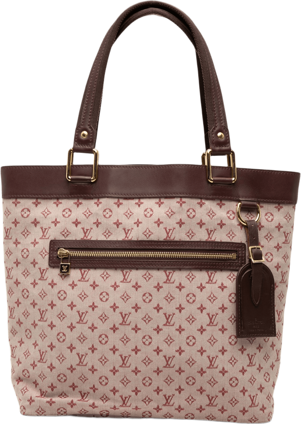 Louis Vuitton Monogram Mini Lin Lucille Gm, från Luxclusif, i färgen röd.