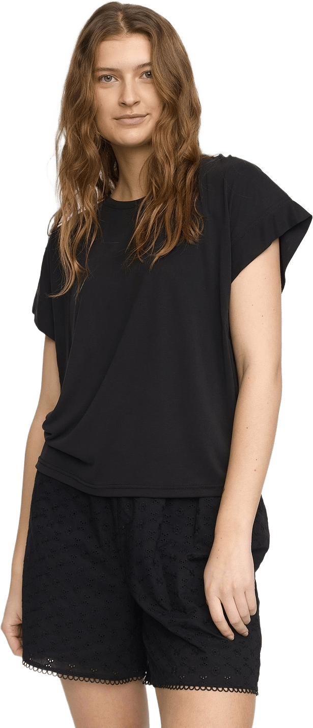 Srella Boxy T-shirt - Black, från Soft Rebels, i färgen black.