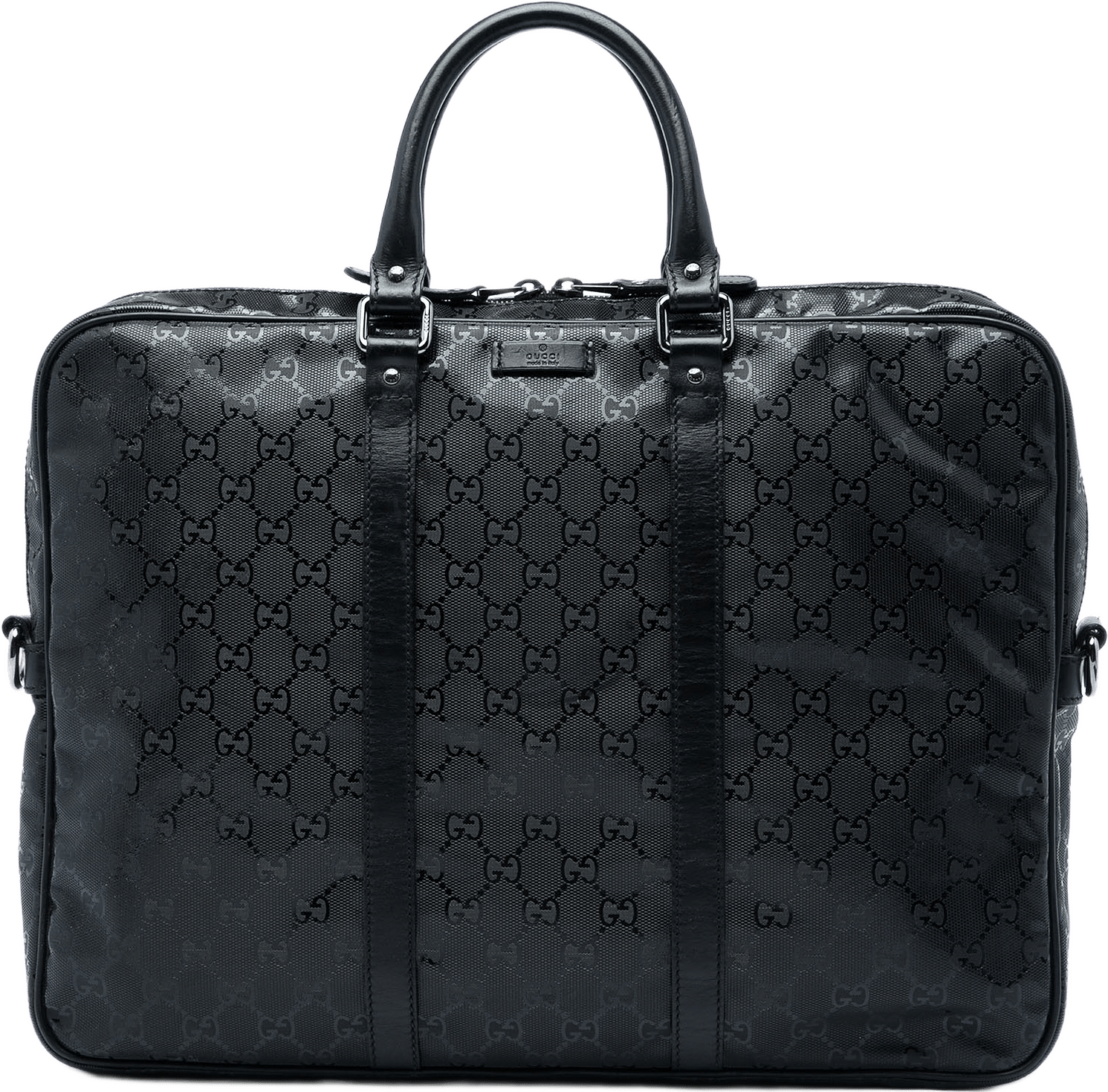 Gucci Gg Imprime Business Bag, från Luxclusif, i färgen svart.