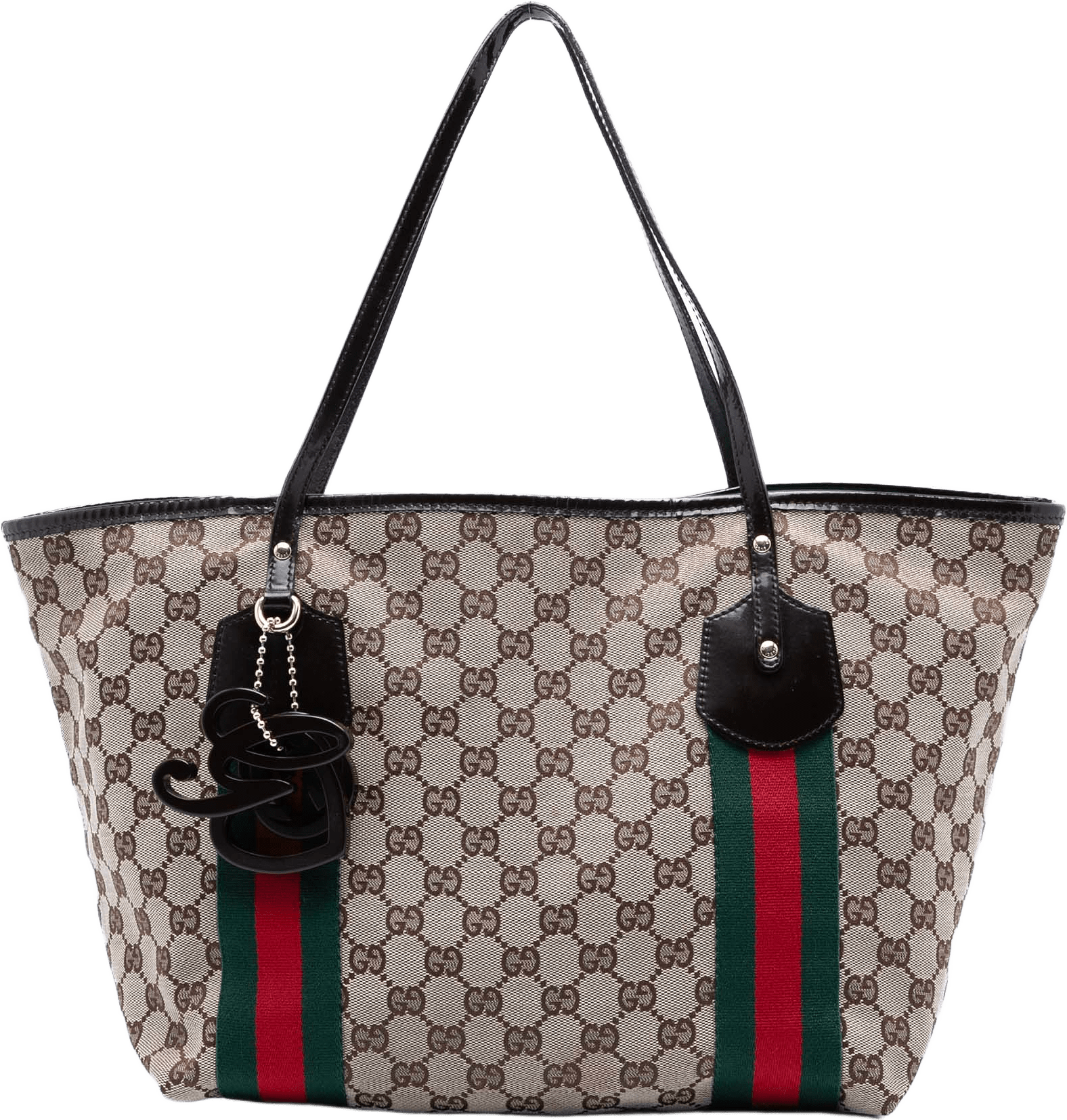 Gucci Gg Canvas Web Jolie Tote, från Luxclusif, i färgen beige.
