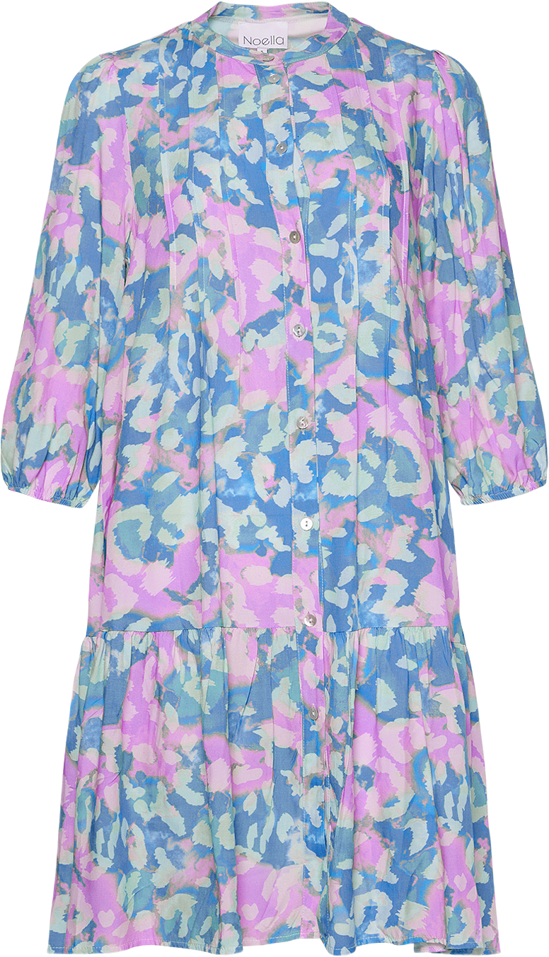 Imogene Sh. Dress - Lightblue/pink
