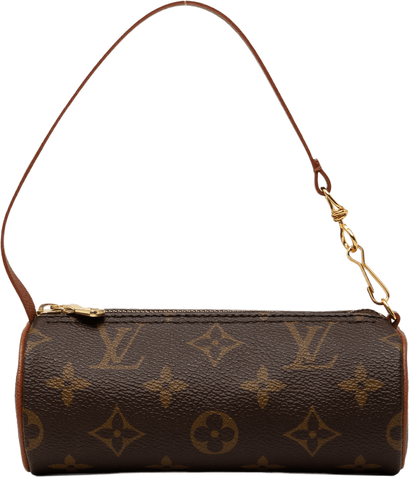 Louis Vuitton Monogram Papillon Pochette, från Luxclusif, i färgen brun.