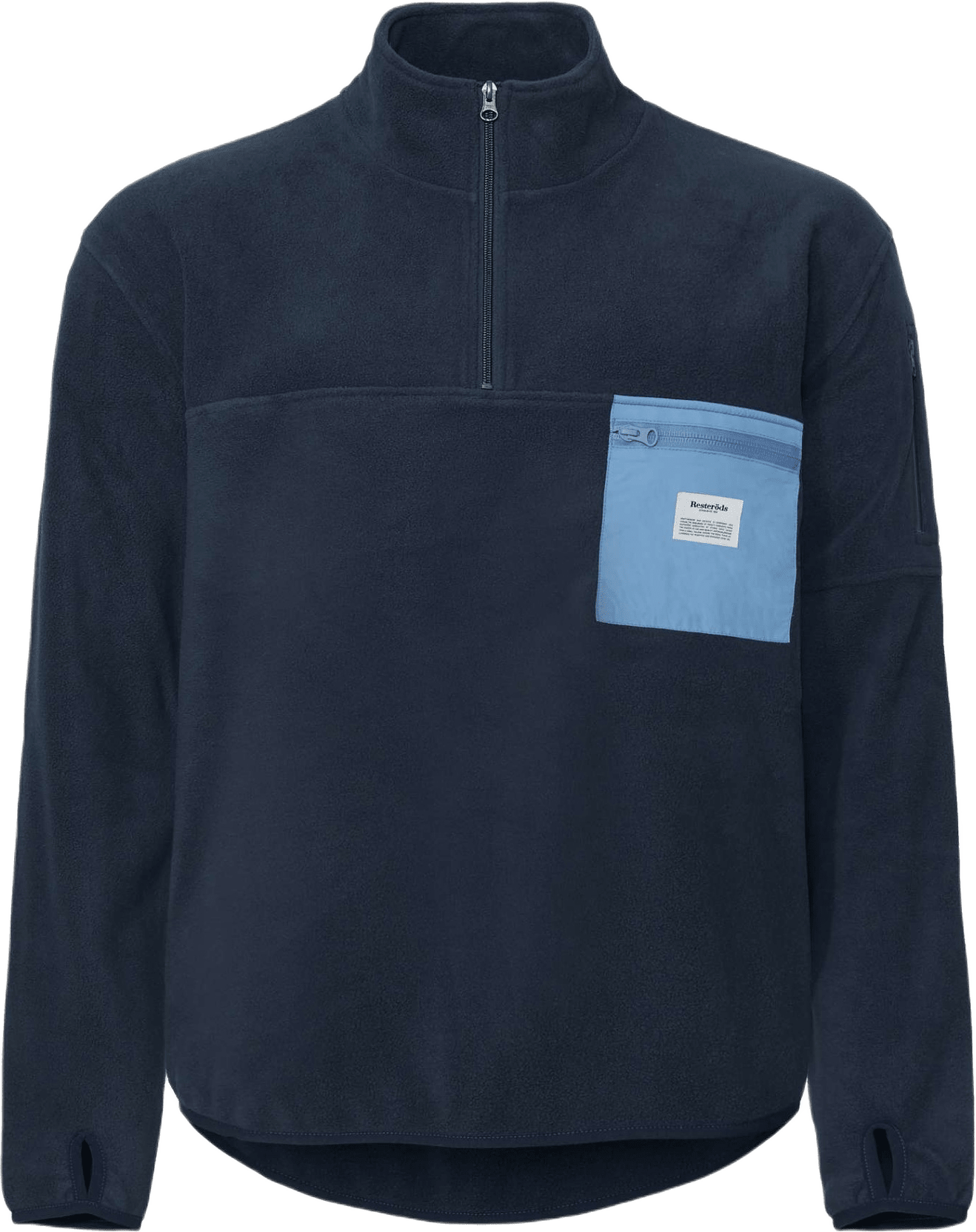 Återvunnen Polyester, Pullover Fleece, Svart