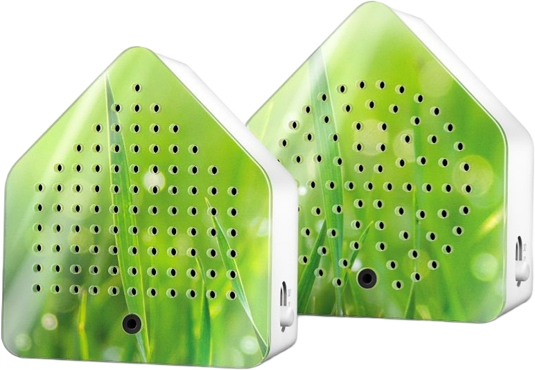 Zirpybox Speldosa 2-pack Gräshoppa Äng, från Relaxound, i färgen grön.