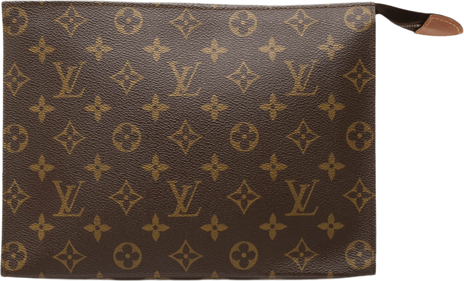 Louis Vuitton Monogram Toiletry Pouch 26, från Luxclusif, i färgen brun.