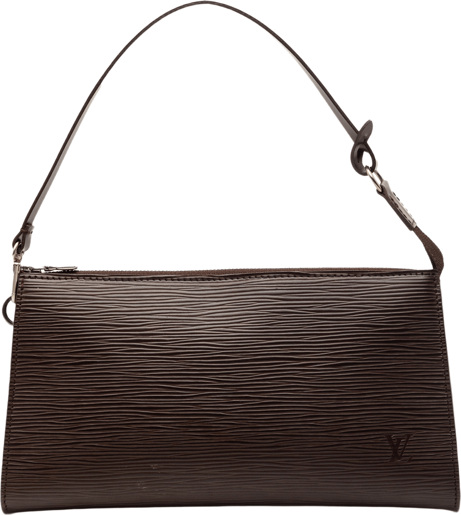 Louis Vuitton Epi Pochette Accessoires, från Luxclusif, i färgen dark brown.