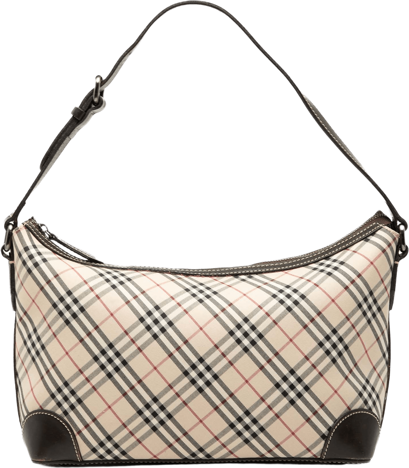Burberry Nova Check Canvas Shoulder Bag, från Luxclusif, i färgen beige.