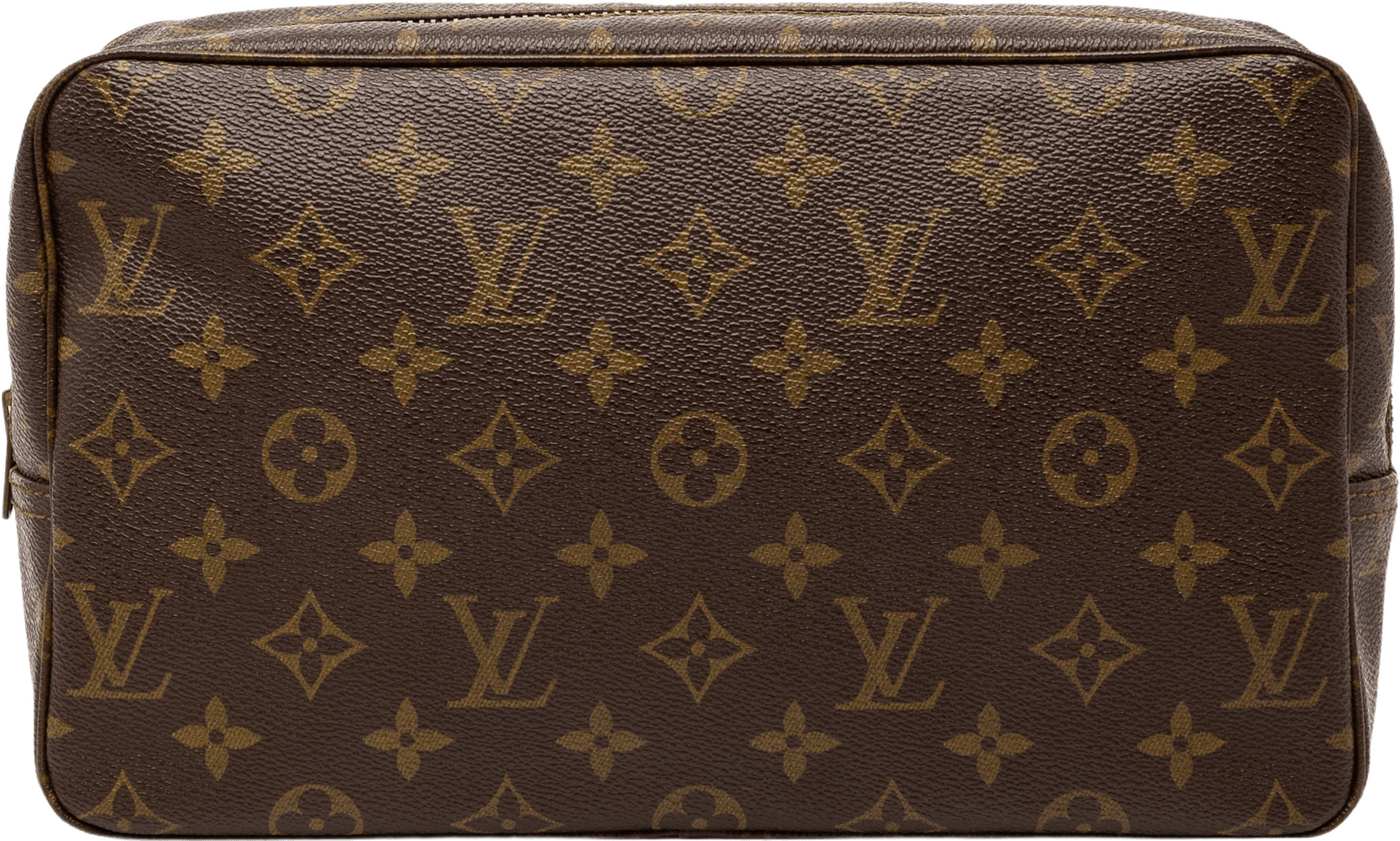 Louis Vuitton Monogram Trousse Toilette 28, från Luxclusif, i färgen brown.