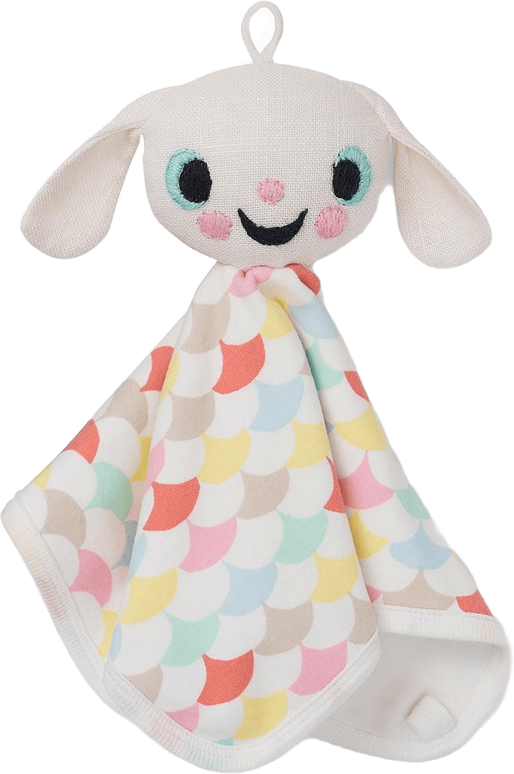 Snuttefiltsdjur, från Littlephant, i färgen vit/multi.