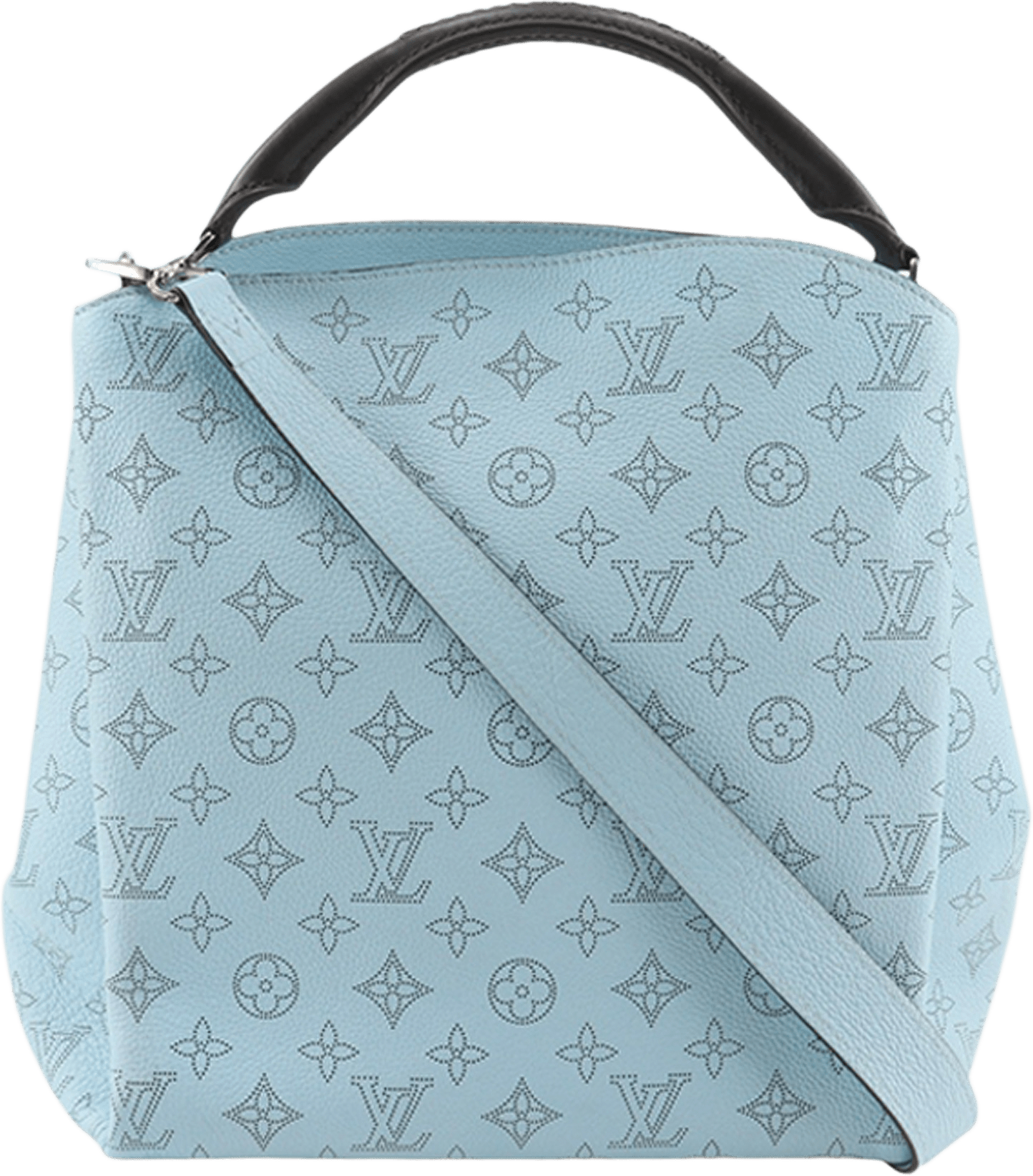 Louis Vuitton Mahina Babylone Pm, från Luxclusif, i färgen light blue.