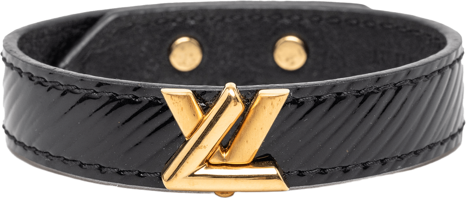 Louis Vuitton Epi Twist It Bracelet, från Luxclusif, i färgen black.