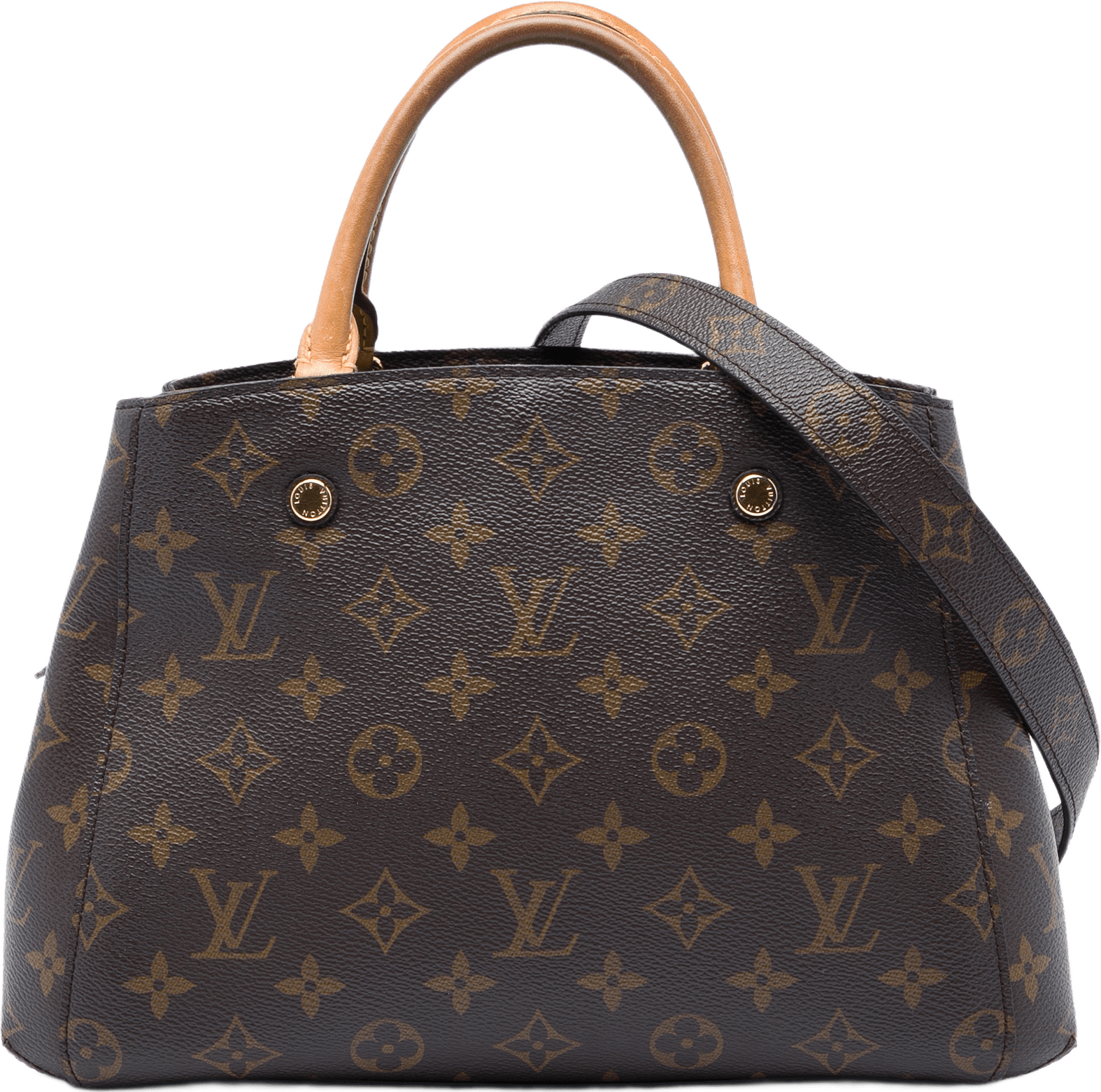Louis Vuitton Monogram Montaigne Mm, från Luxclusif, i färgen brun.