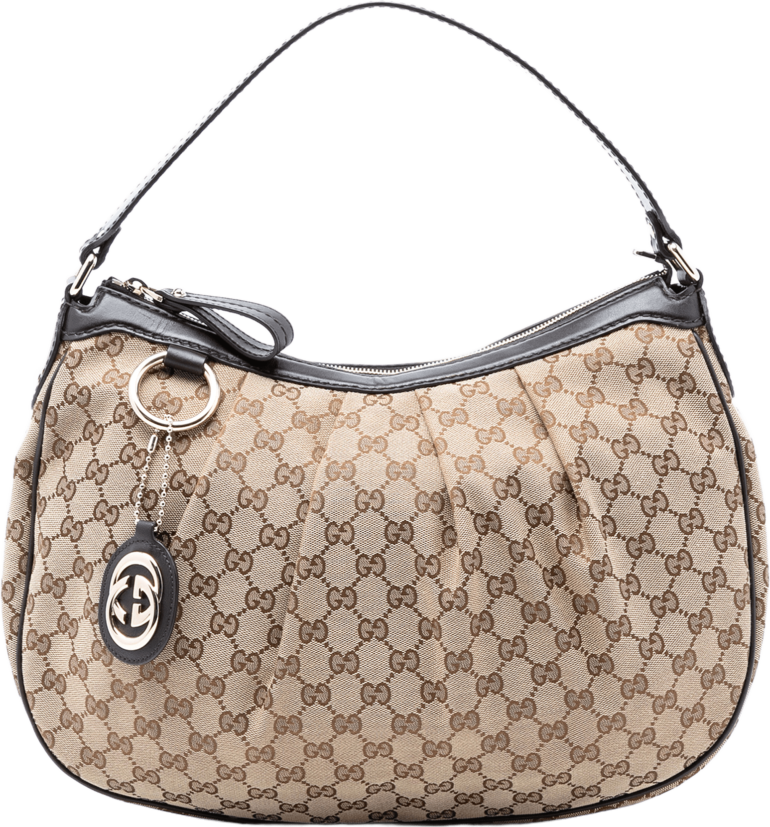 Gucci Gg Canvas Sukey Shoulder Bag, från Luxclusif, i färgen beige.