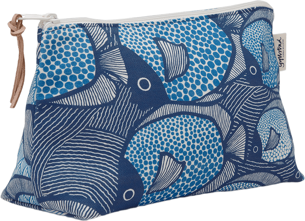 Necessär Fiskar, Large, från Gyllstad, i färgen blå.