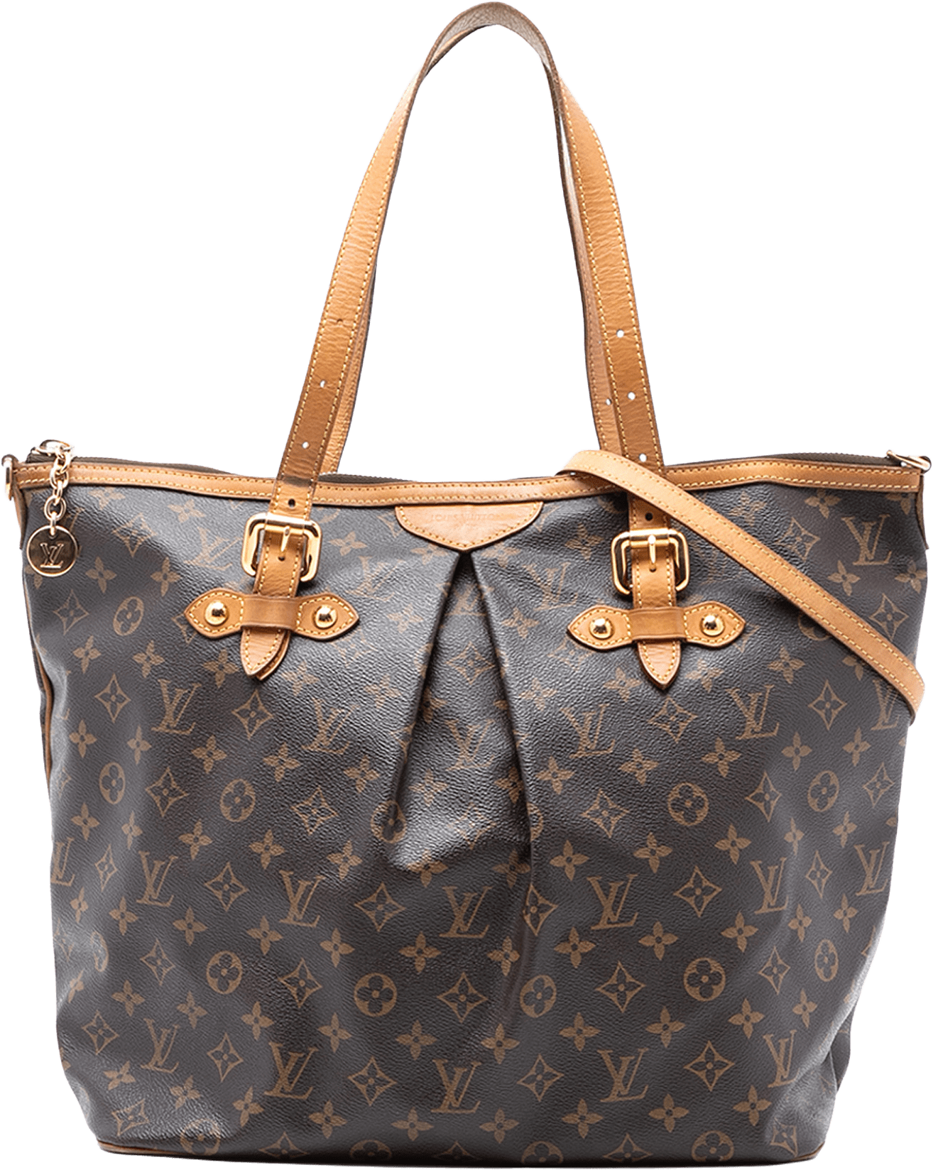 Louis Vuitton Monogram Palermo Gm, från Luxclusif, i färgen brown.