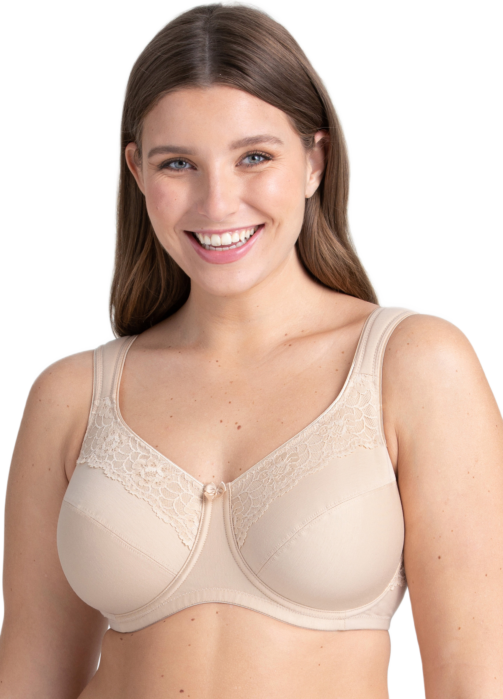 Cotton Now Minimizer Bh Med Bygel, från Miss Mary of Sweden, i färgen beige.