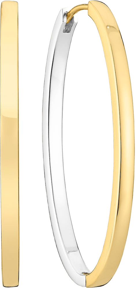 Örhängen Ellisse Pianura, från Sif Jakobs Jewellery, i färgen gold - silver.