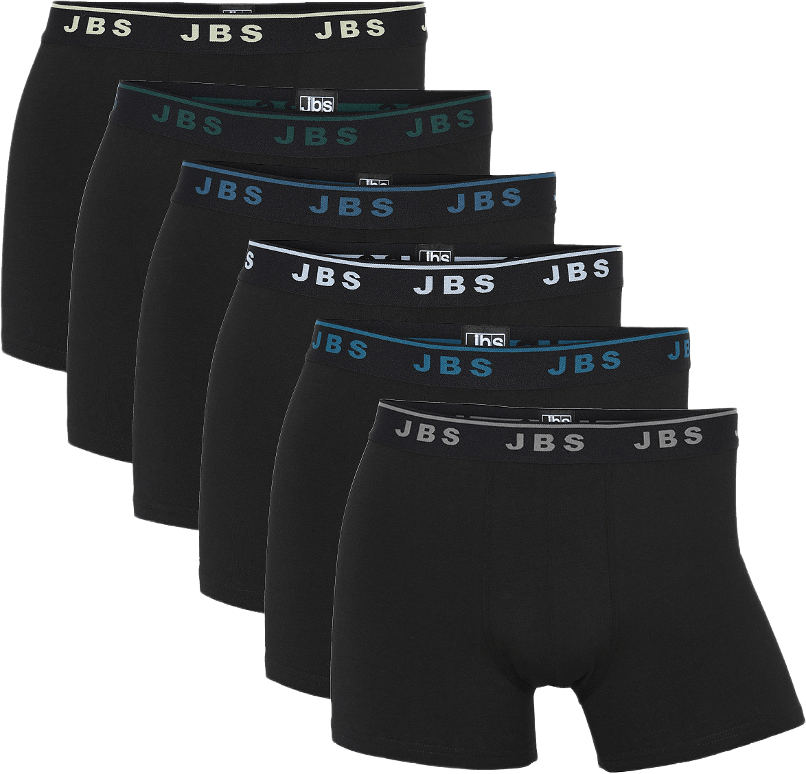 6-pack Kalsonger - Gots Bomull, från JBS, i färgen black.