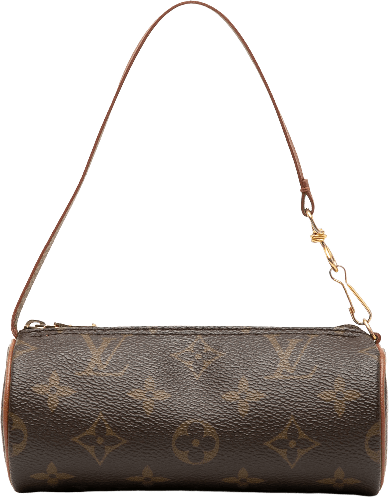 Louis Vuitton Monogram Papillon Pochette, från Luxclusif, i färgen brown.
