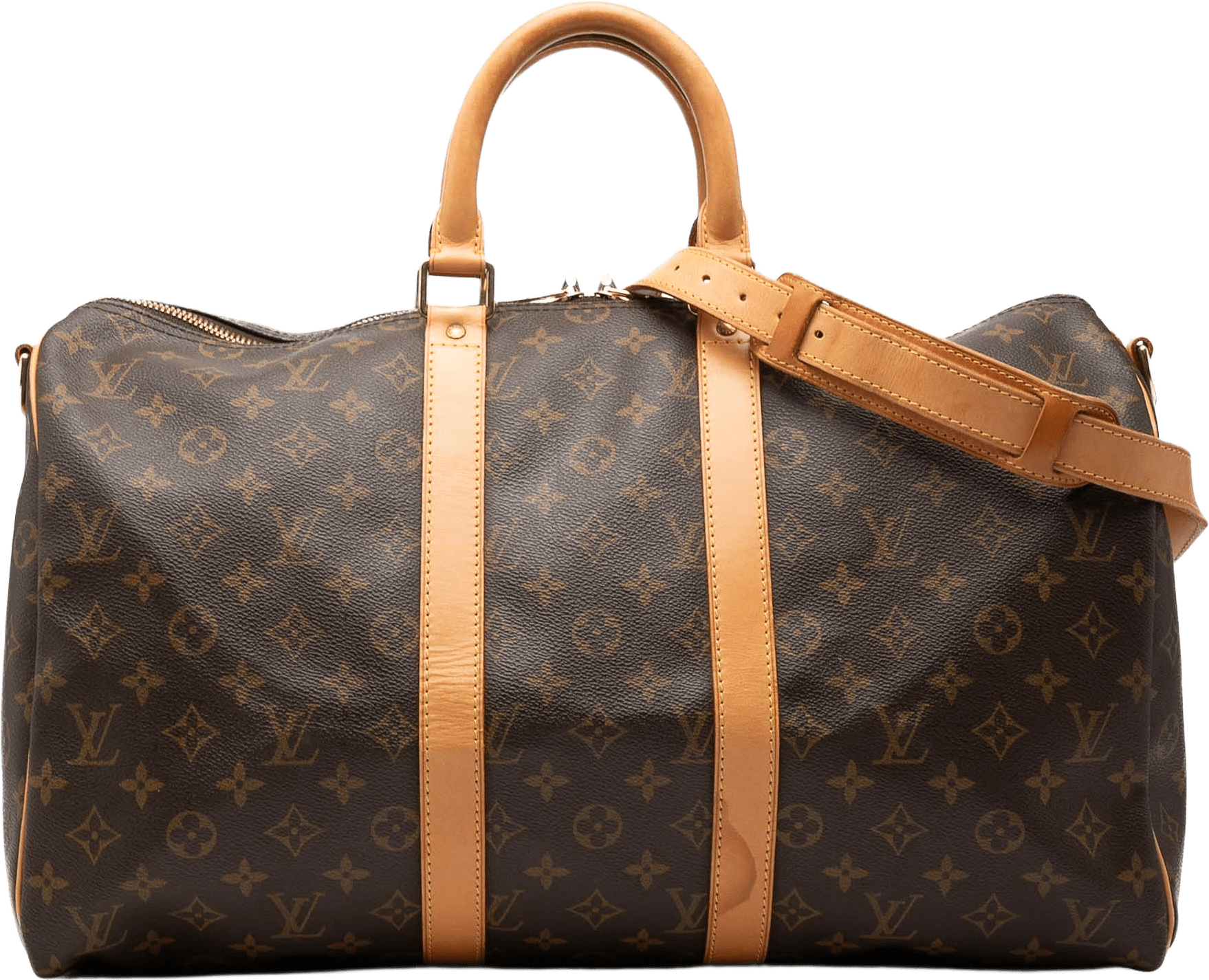 Louis Vuitton Monogram Keepall Bandouliere 45, från Luxclusif, i färgen brown.
