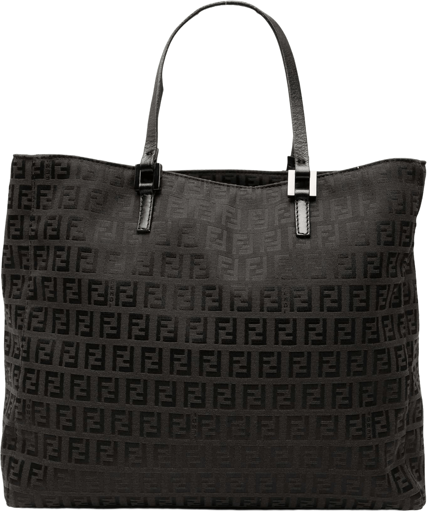 Fendi Zucchino Canvas Tote, från Luxclusif, i färgen black.